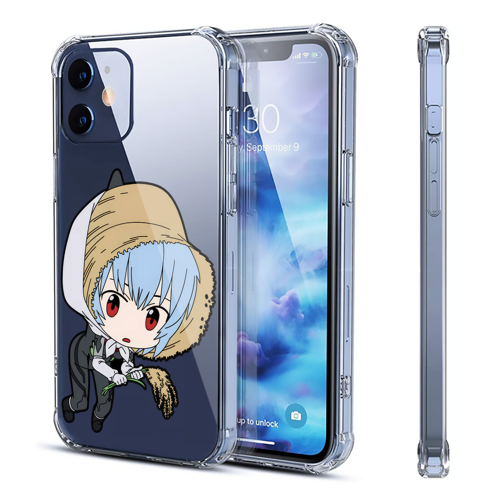 （画像用） EVA 新世紀エヴァンゲリオン 【iPhone 12シリーズ対応】透明スマホケース（クリアソフトケース）